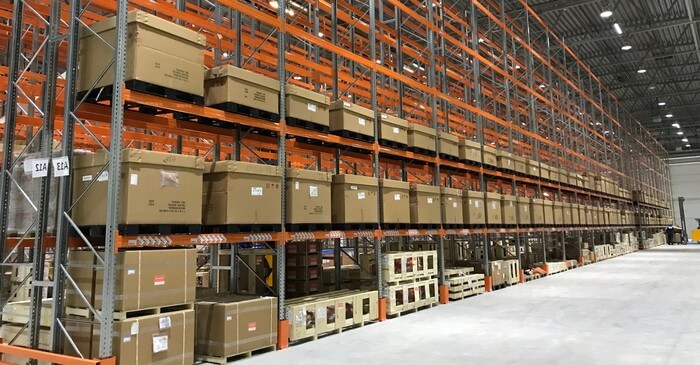 Результат работы на складе